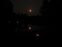 Camp fire in the evening.