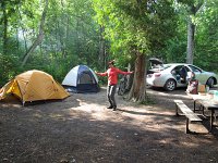 Campsite at Cedars campground. His and Hers.