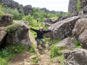 IMG_0731r Þingvellir - La raison scientifique de la séparation des plaques tectoniques.